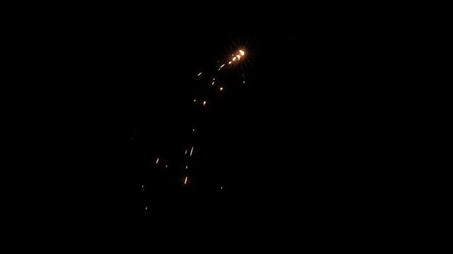 Sparks Explosion over Alpha Channel