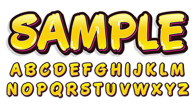 Yellow Bold Superhero Text Effect