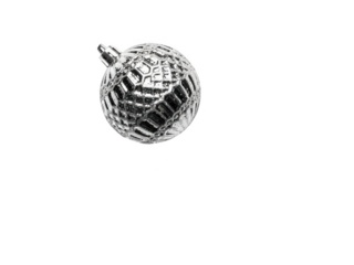 Vintage soccer ball in black and white