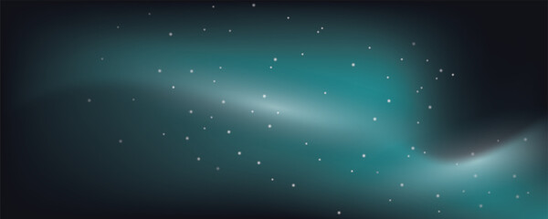 Fototapeta premium Night shining starry sky, blue space background with stars, cosmos