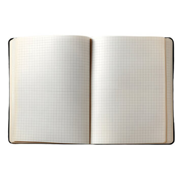 An empty Squared notebook lies open
