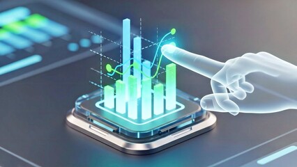 ai, analytics, 3d, logo, graph, data, growth, business, technology, futuristic, glow, neon, icon, digital, finance, statistics, insight, intelligence, abstract, profit, success, visualization, innovat