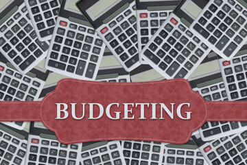 Budgeting concept with calculators and financial planning