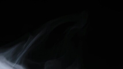 Mystical dance of smoky waves in dark atmospheric setting - Powered by Adobe