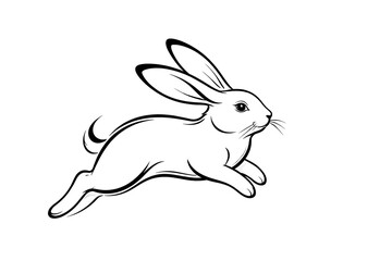 vector illustration of a rabbit