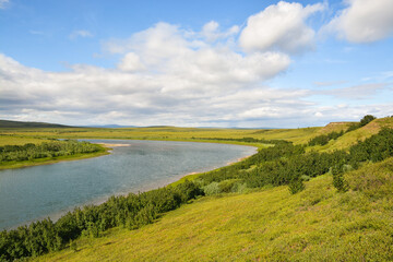 The landscape of the Yamal Peninsula.