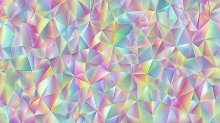 Low poly multicolored texture of interconnected triangles for abstract backgrounds, tech designs, modern branding, and 3d graphic projects.