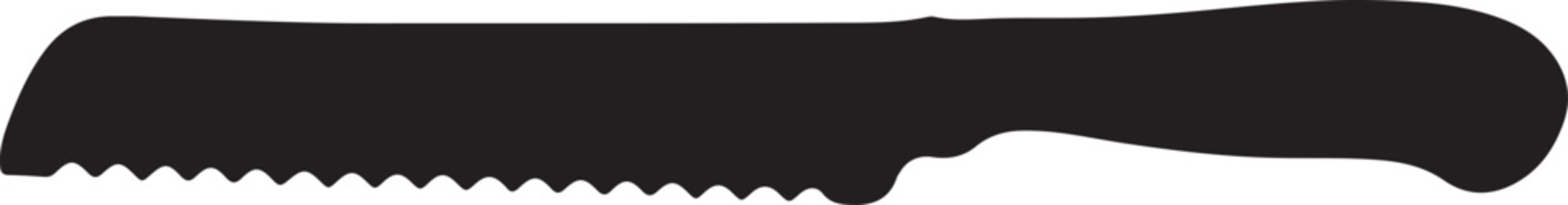 Obraz premium Black silhouette of a jagged tool teeth 1