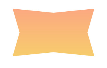 Abstract shape isolated on white background