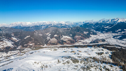 Sunny Austrian Ski Slopes