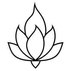 Obraz premium Lotus Flower Morphing into a Light Flame in Smooth Transition