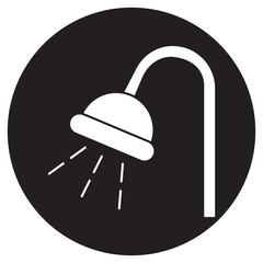 Shower Icon, Refreshing Bath Experience, Modern Bathroom Spa, Daily Freshness Ritual, vector
