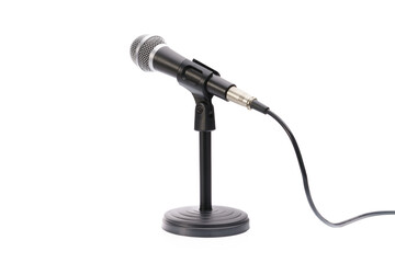 Microphone isolated on white background