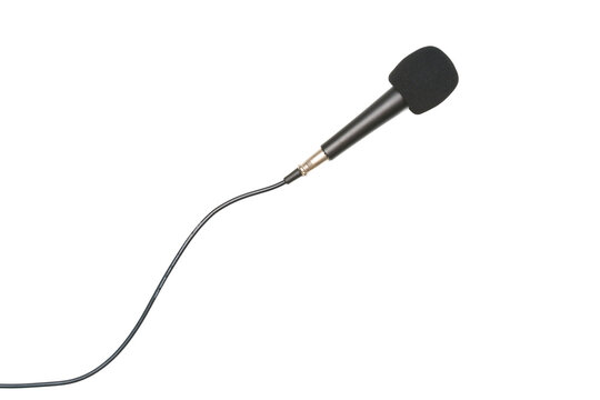 Microphone isolated on white background