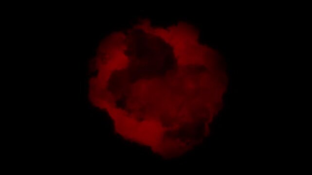 Two clips of slow motion fireball explosions and smoke. ProRes 4444 format with embedded alpha channel.