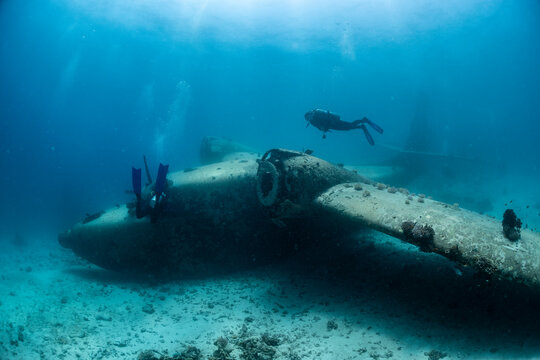 Grumman HU-16 Albatross seaplane wreck site in the Red Sea