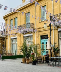 street in the old town of Nicosia Cyprus 