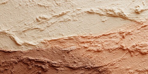 Fototapeta premium Textured surface with layered colors in neutral tones