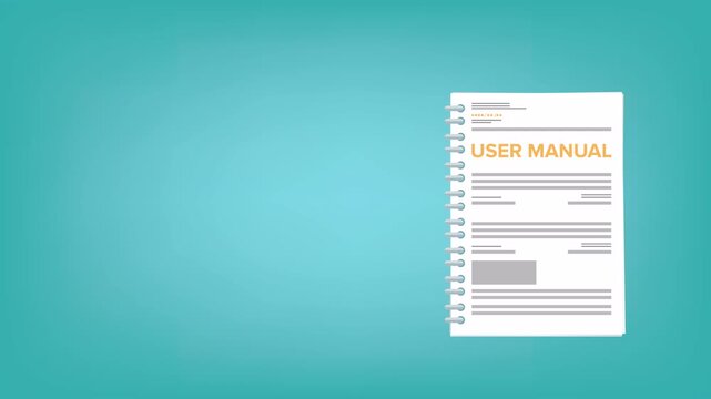 User manual guide book, guidance manual instruction textbook, specification user tutorial document	