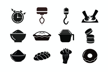 Food and drink icons set vector illustration