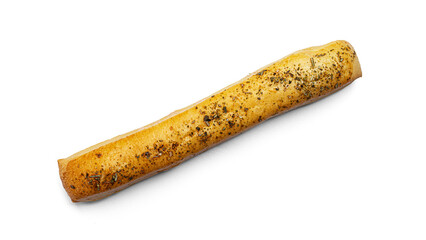 Grissini on a white background. Fresh breadsticks. High quality photo