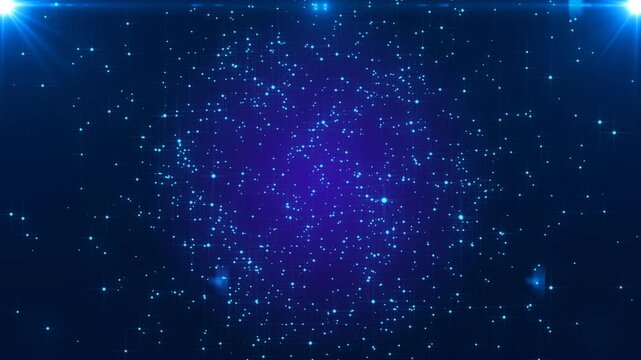 abstract blue background with stars