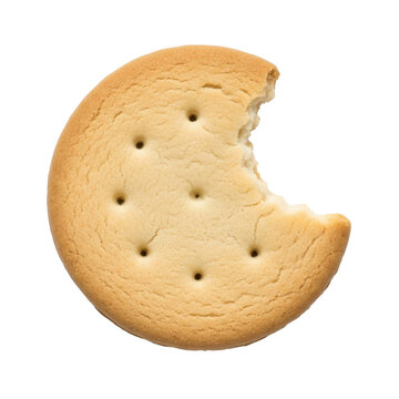 Cracker with bite mark