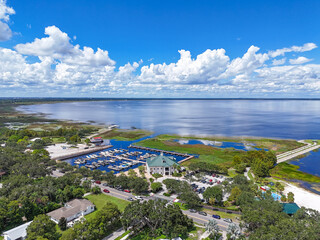 Lakefront Park and marina located on East Lake Toho in the city of St Cloud in Osceola County, Florida.