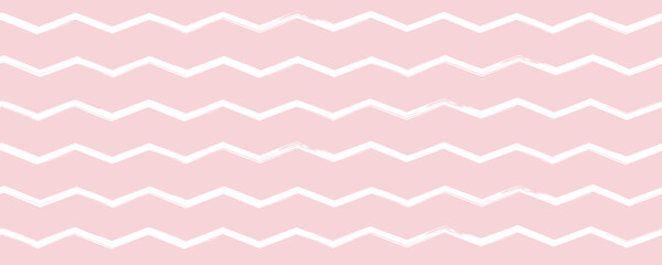 Seamless pattern with zigzag print. Pastel colors for wallpaper or textile. Abstract vector illustration.