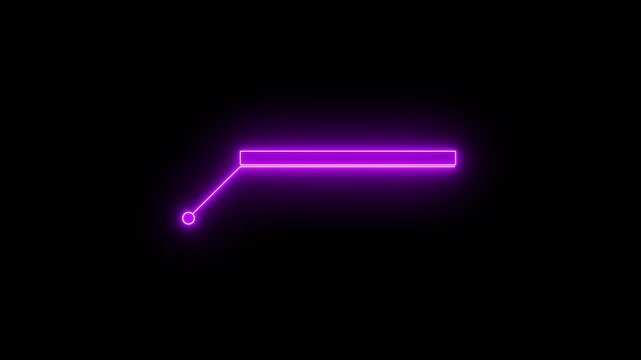 neon glowing Animated glowing callout elements and HUD graphics. Neon callout elements designed for text highlighting and user interface projects.4k video