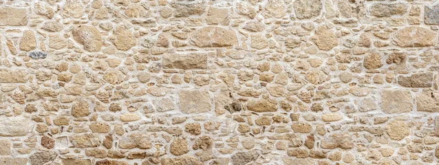 Fototapete Steinwand Old stone wall texture background showing masonry construction  © Kornienko Alexandr