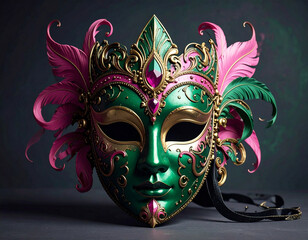 Venetian carnival mask, closeup