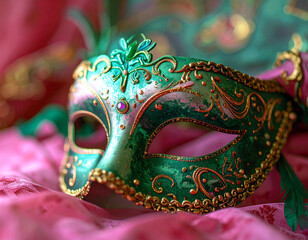 Venetian carnival mask, closeup