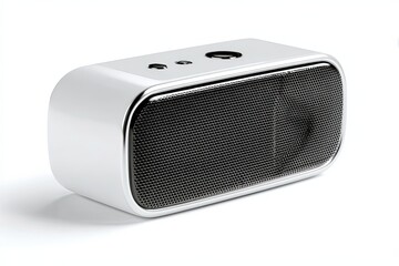 Obraz premium Audio Device: Modern portable audio device with sleek design and speaker grill, conveying sound reproduction