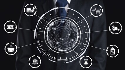 Flash sale icons show ecommerce, flash sale discount, and digital promotion. Flash sale drives customer shopping, flash sale marketing, and conversion growth. Gist