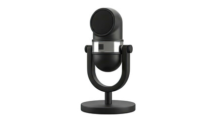 Modern Black Desktop Microphone