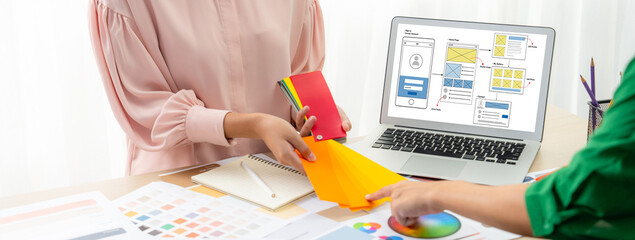 UX UI design process for brisk mobile application and website . Creative prototype of wireframe for professional app developer .