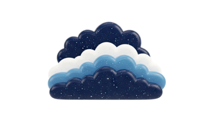 Layered Starry Clouds Decoration