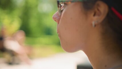 Vibrant visage serene and composed, Fresh facial appearance exuding tranquility and confidence, An energetic and youthful facial demeanor showcasing composed and peaceful attitude throughout