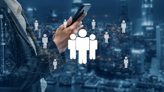 Global human network and workforce distribution highlight human, network, and global presence through digital connection and team coordination Marrow - Powered by Adobe