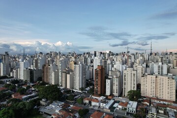 Vast urban landscape of Sao Paulo showing a mix of high-rise buildings