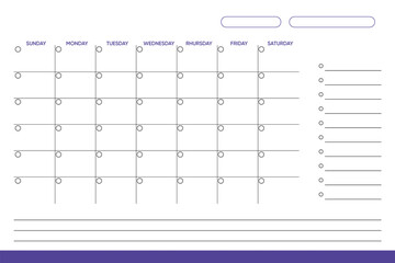 Minimal Weekly Planner Template with To-Do List and Notes Section – Printable Organizer