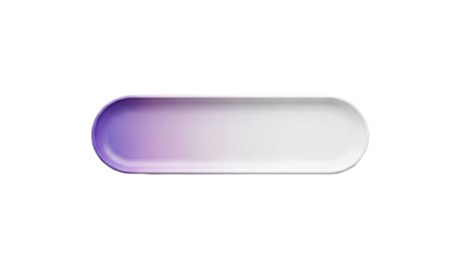 Oval tray with purple gradient on white background