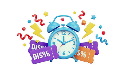 Discount Alarm Clock with Festive Elements