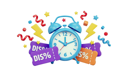 Discount Alarm Clock with Festive Elements