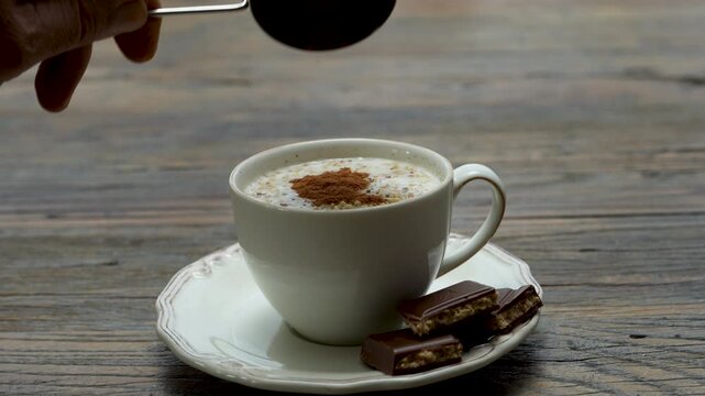 a cup of hot salep