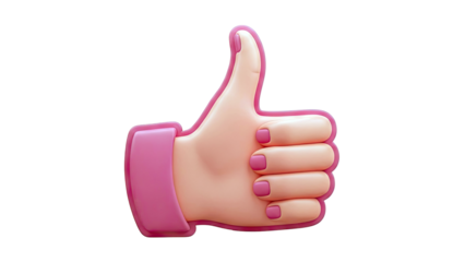 3D Thumbs Up Emoji