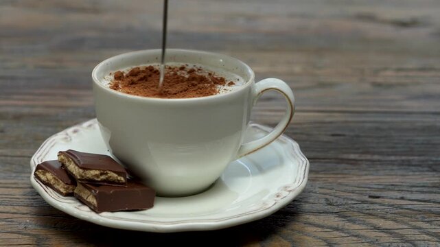 a cup of hot salep