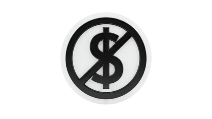 No Money Symbol