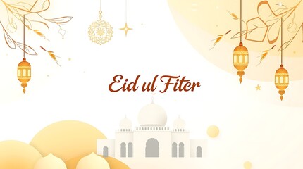 Vector illustration of a vintage mosque and church architecture symbolising religion and culture for an Easter or Eid Mubarak greeting card design